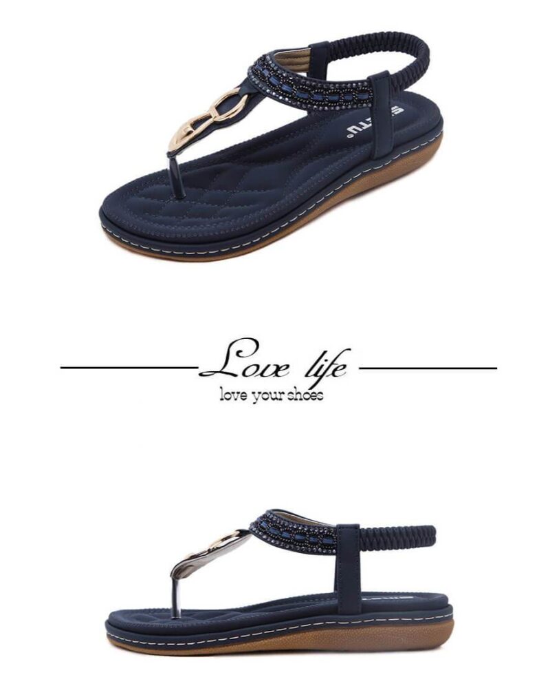 Summer Bohemia Rhinestone Casual Sandals