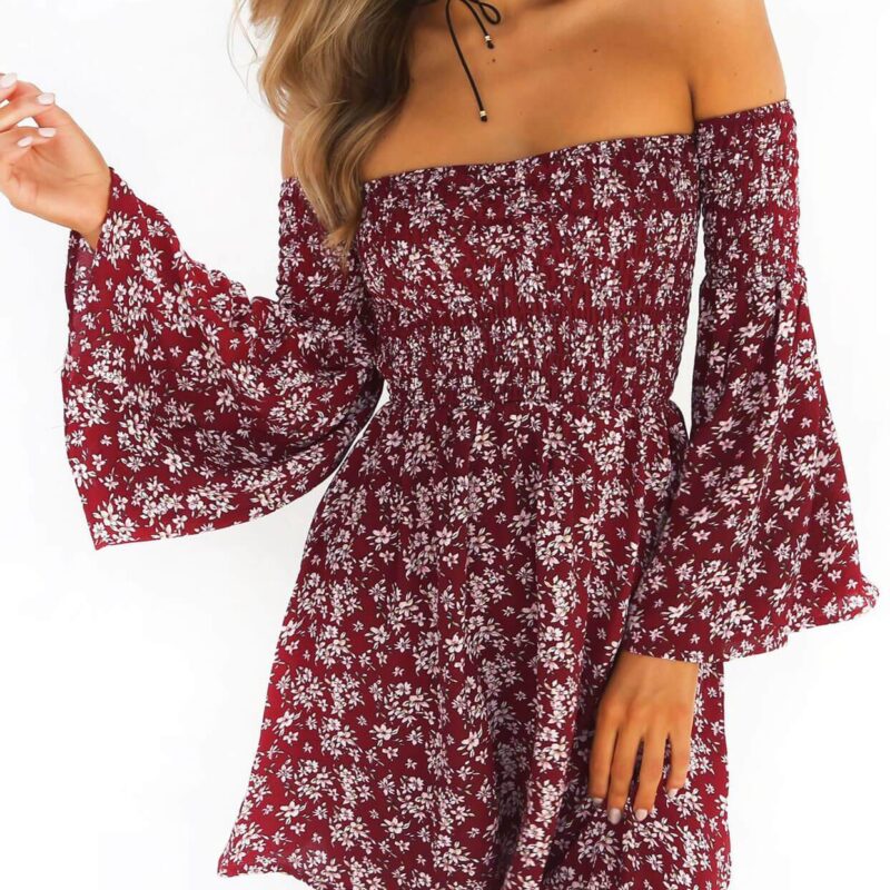 Off the Shoulder Floral Dress