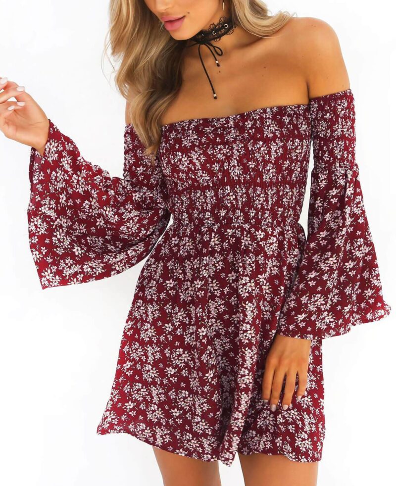 Off the Shoulder Floral Dress