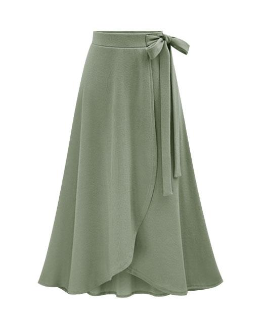 Plus Size S-6XL High Waist Irregular Maxi Casual Long Skirt