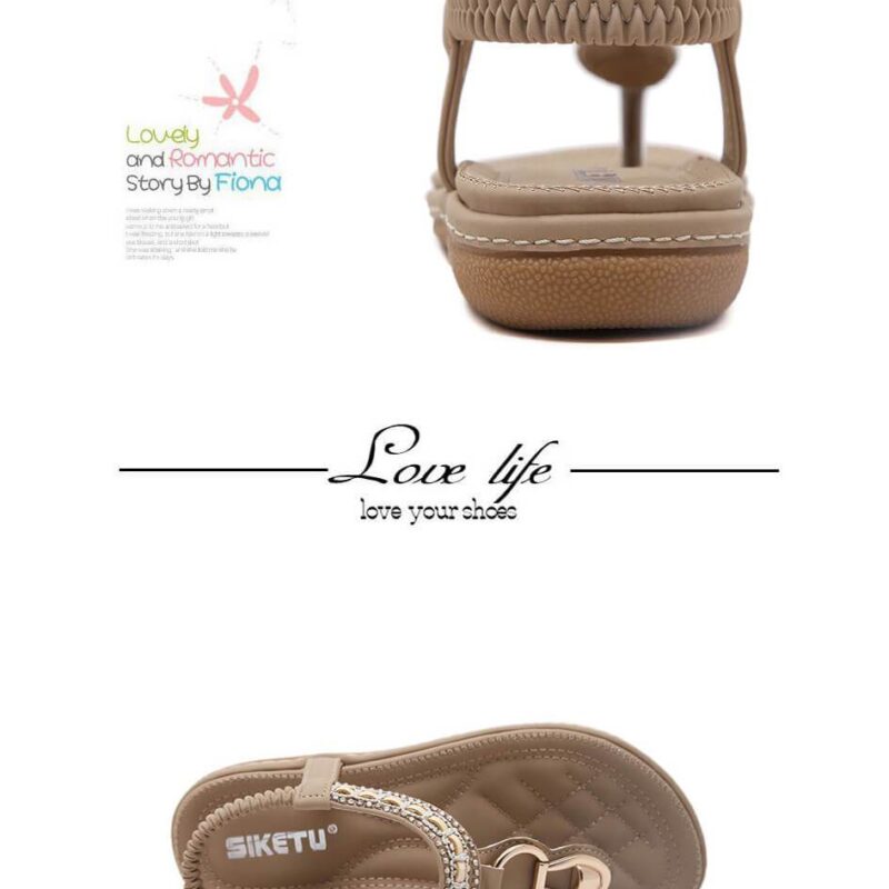 Summer Bohemia Rhinestone Casual Sandals