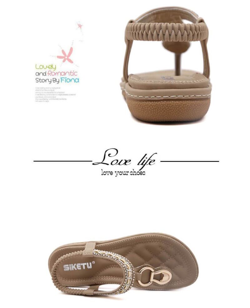 Summer Bohemia Rhinestone Casual Sandals