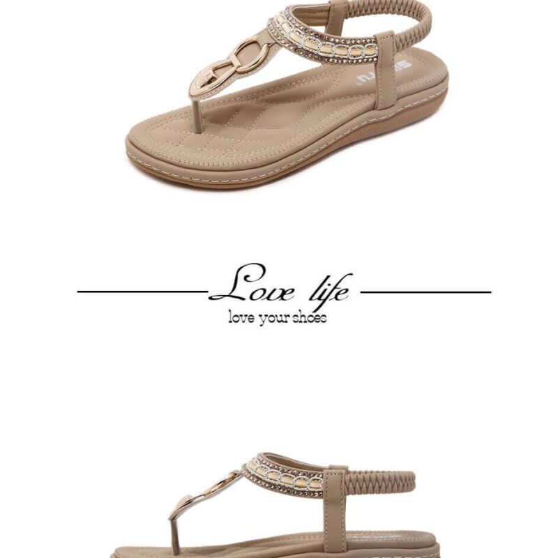 Summer Bohemia Rhinestone Casual Sandals