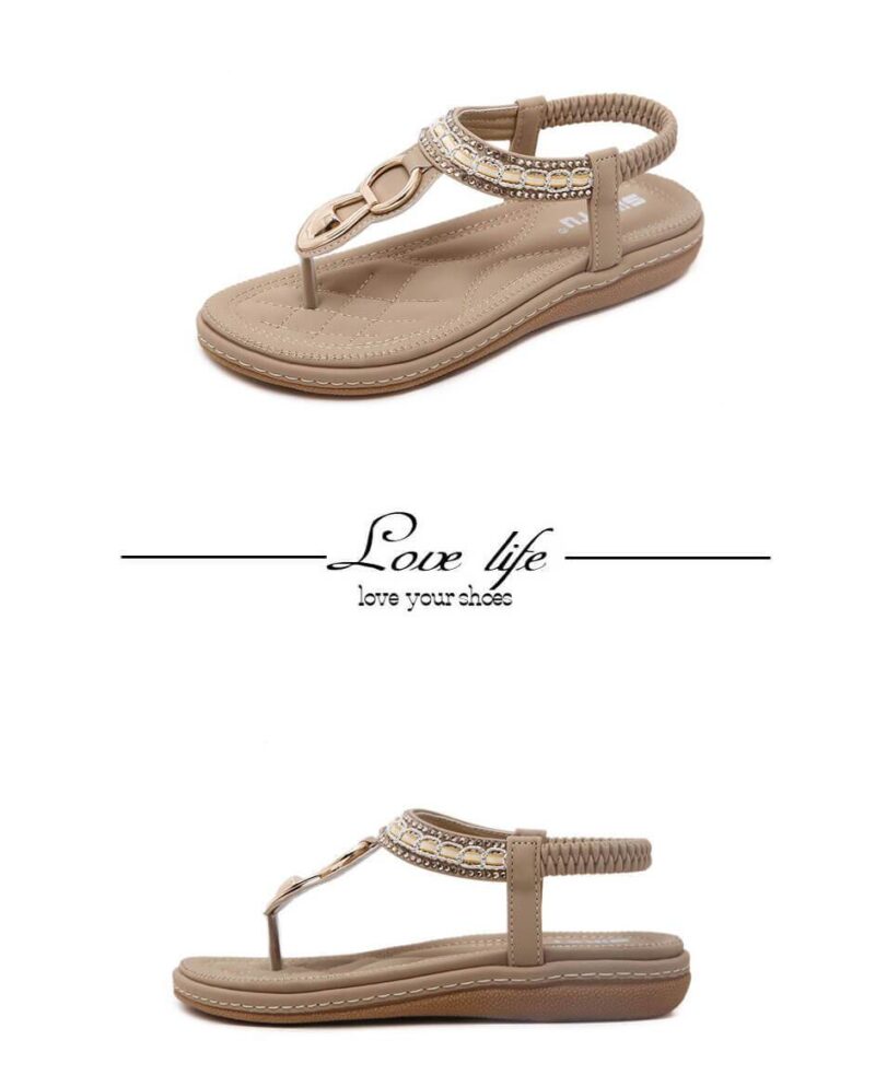 Summer Bohemia Rhinestone Casual Sandals