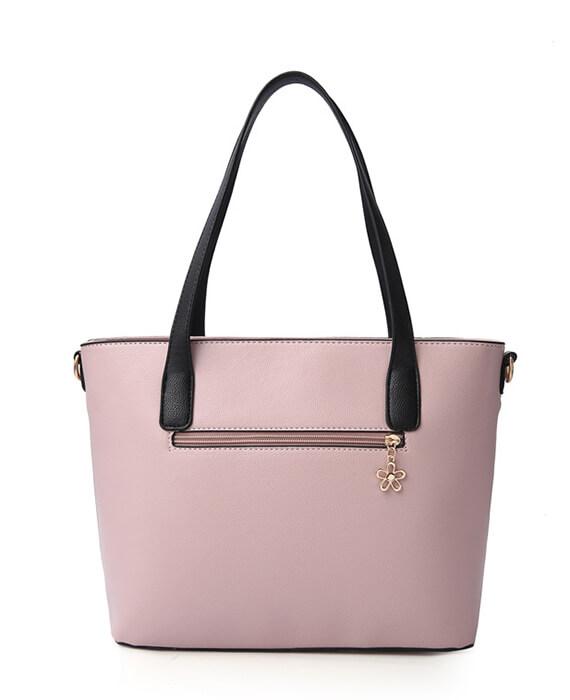 5 Colors Patchwork Large Capacity Tote Handbag-6