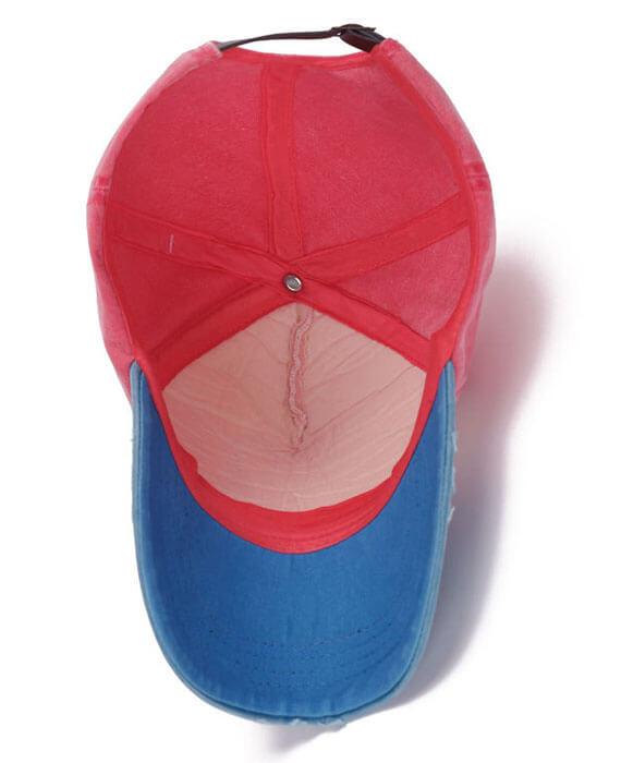 Retro Color Patchwork Letter Baseball Cap