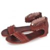 Flat Ankle Strap Casual Back Zipper Sandals