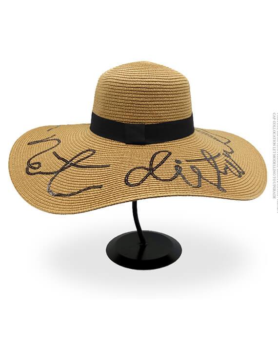 Beach Vacation Letter Wide Brim Sun Hats