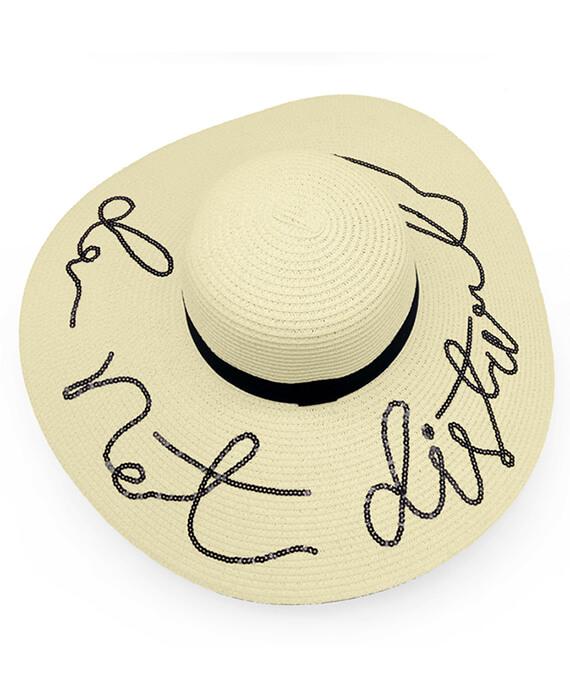 Beach Vacation Letter Wide Brim Sun Hats