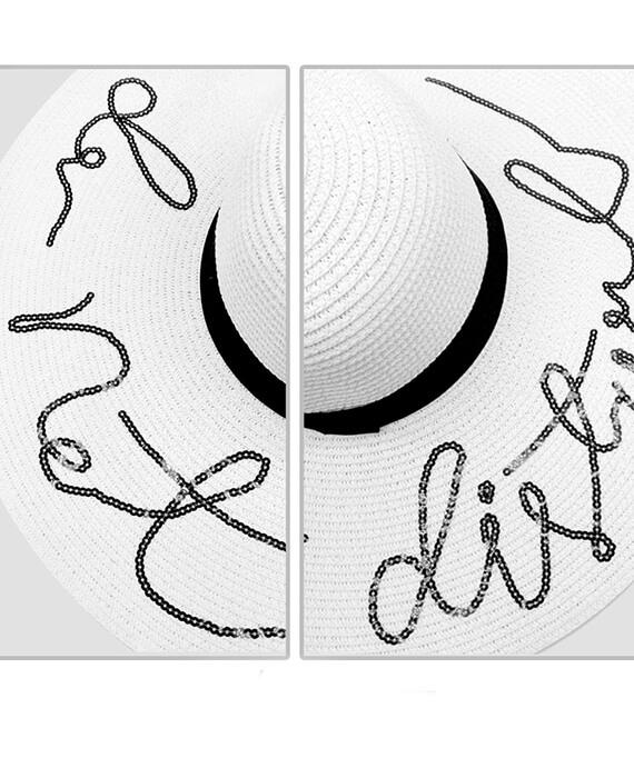 Beach Vacation Letter Wide Brim Sun Hats
