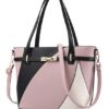 5 Colors Patchwork Large Capacity Tote Handbag