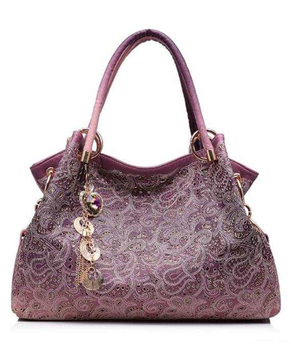 Beautiful Printing Flower Sweet Shoulder Bag