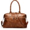 Large Capacity Retro Zipper Tote Handbag
