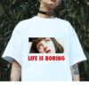 Harajuku "Life is Boring" Printed T-shirt