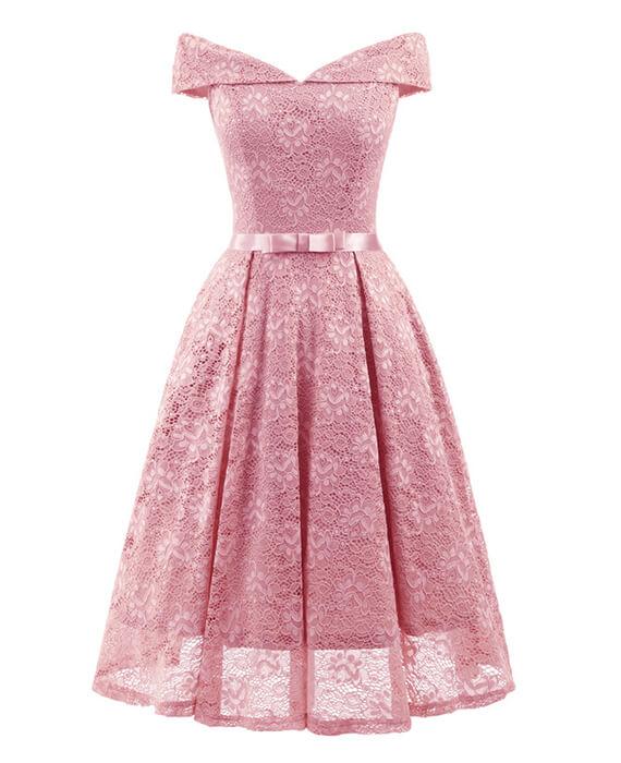Off the Shoulder Cocktail Dress