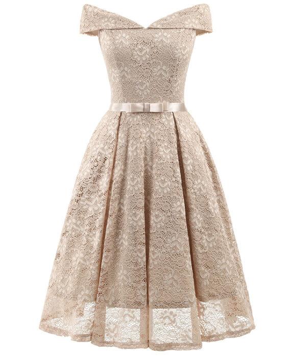 Off the Shoulder Cocktail Dress