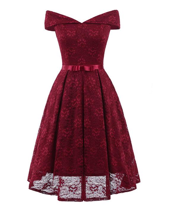 Off the Shoulder Cocktail Dress