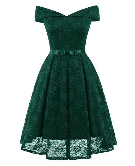 Off the Shoulder Cocktail Dress