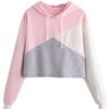 Pink Sweatshirt Cropped Sweatshirt