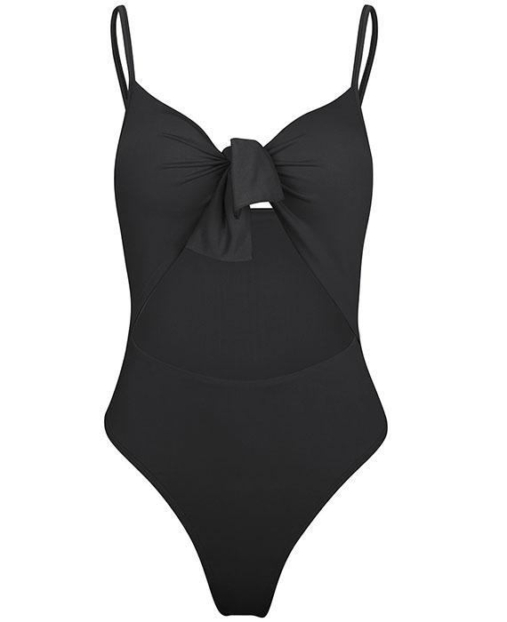 Bow Tie One Piece High Waist Swimsuits