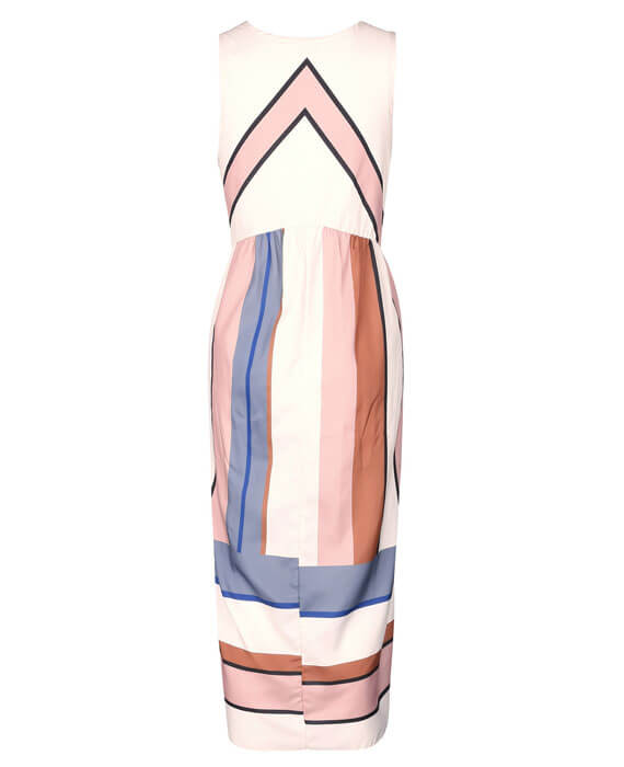 Stripe Print Boho Beach Maxi Dresses