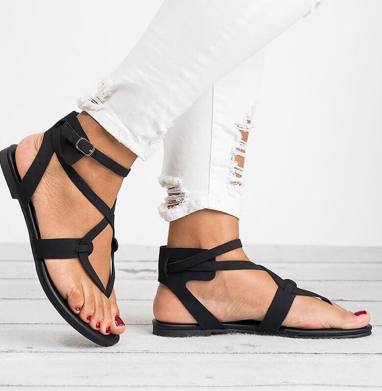 Summer Casual Beach Rome Style Gladiator Sandals Flats