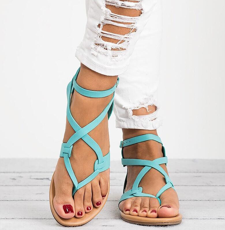 Summer Casual Beach Rome Style Gladiator Sandals Flats