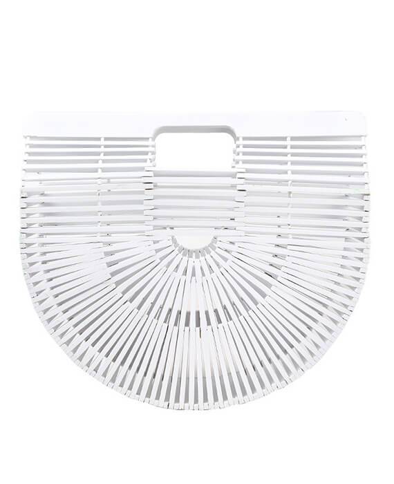 Totes Bamboo Handbag Woven Straw Purse