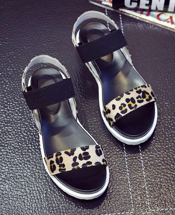 Casual Peep-toe Flat Gladiator Roman Sandals Shoes