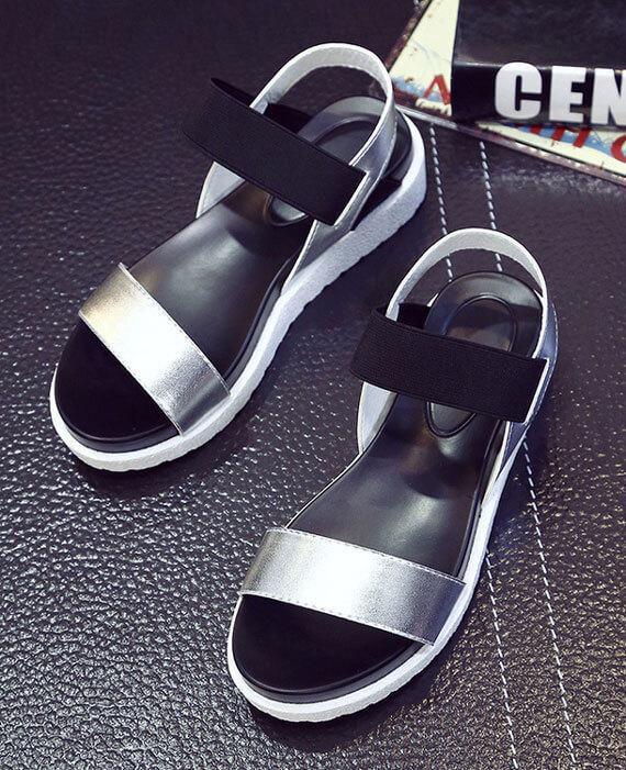 Casual Peep-toe Flat Gladiator Roman Sandals Shoes