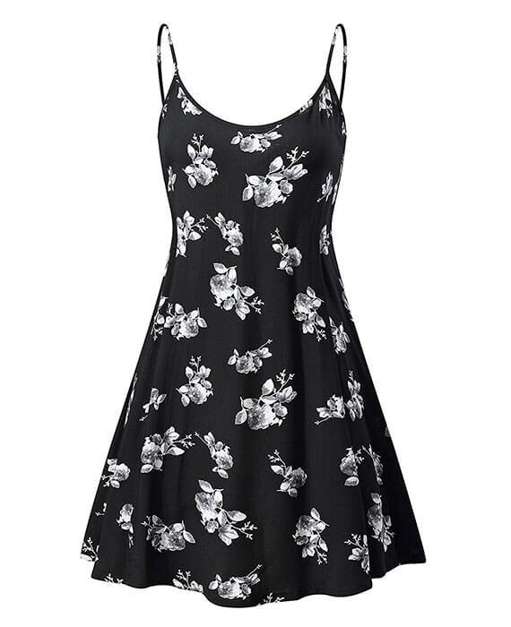 Spaghetti Straps Mini Floral Summer Dress