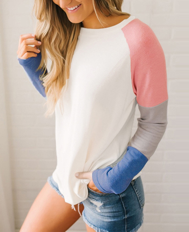 Color Block Hoodie on Sale