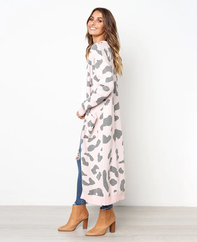 womens casual long sleeve cardigan sweater