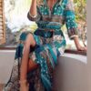 Long Sleeve Bohemian Maxi Dress