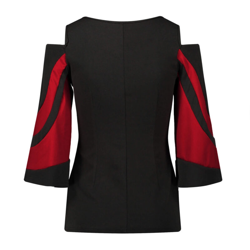 Bat Sleeve Cold Shoulder Shirts