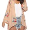 Chiffon Loose Floral Kimono Cardigan-2