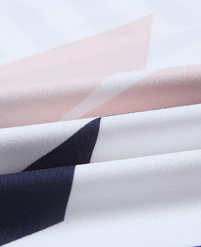 Geometric Pattern Color Block Dress