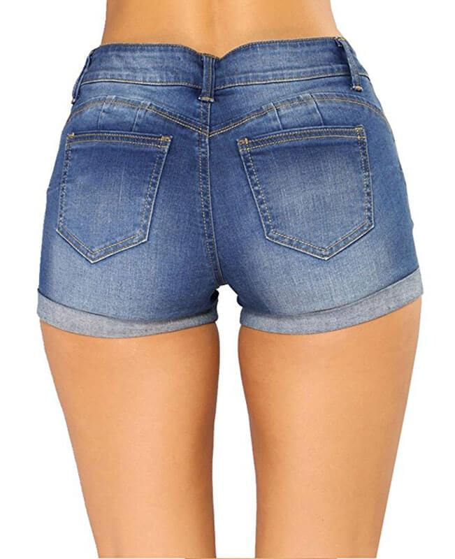 Hot Sexy Hole Night Club Frayed Edges Denim Shorts