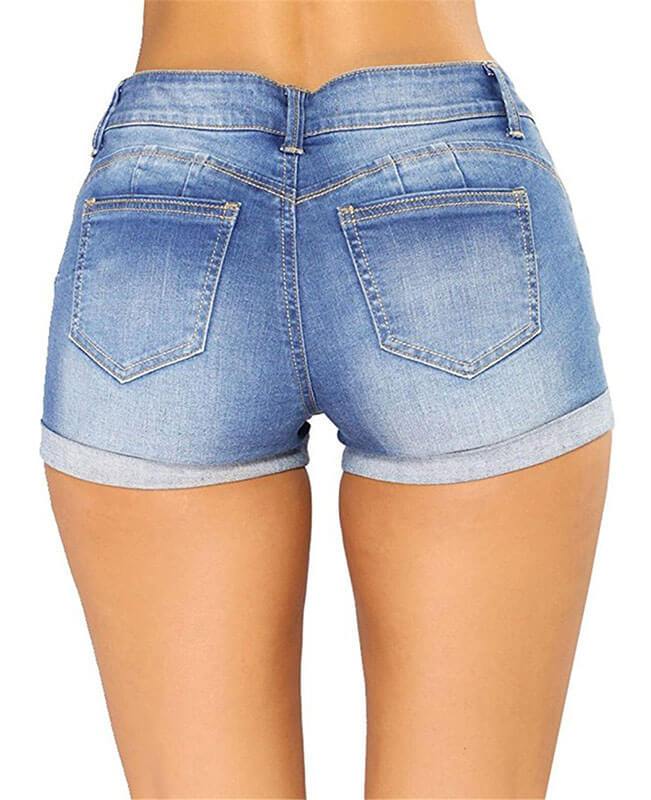 Hot Sexy Hole Night Club Frayed Edges Denim Shorts