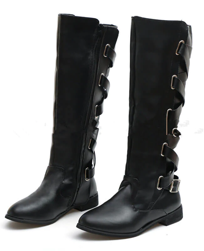 Knee High Lace Up Boots