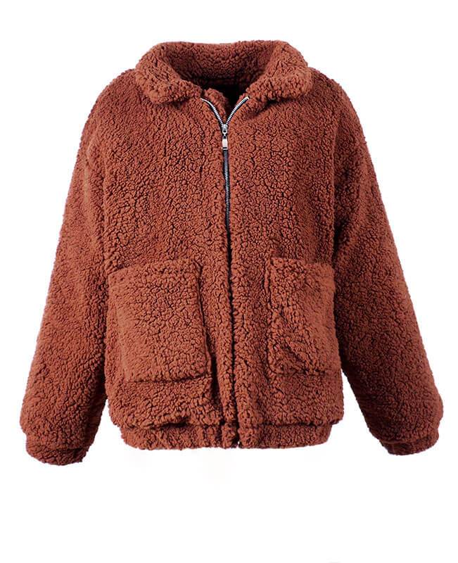 Furry Teddy Bear Coat
