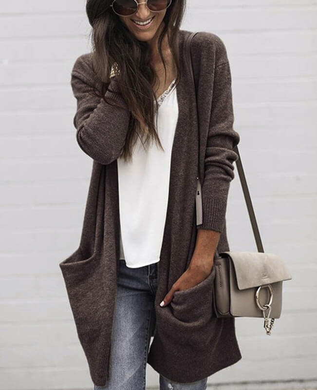 Womens Long Cardigan Sweater