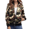 Short Military Bomber Ladies Camo Jacket