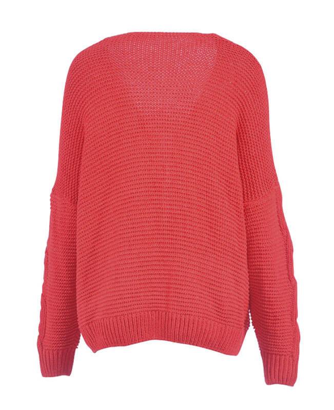 Oversized Knit Cardigan Baggy Sweaters-6