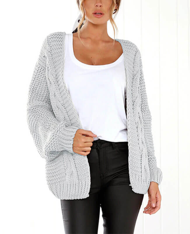 Oversized Knit Cardigan Baggy Sweaters