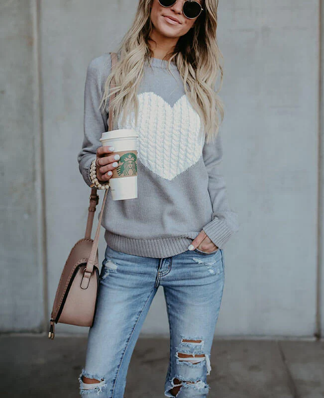 Casual Knit Sweaters Womens