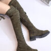 Combat Knee High Lace Up Boots