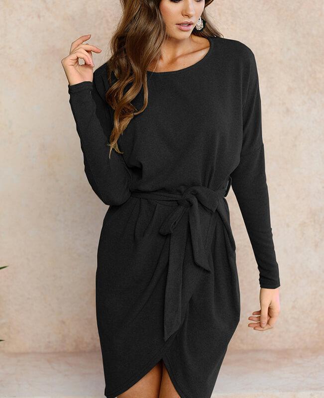 Long Sleeve Tight Dress Bodycon Mini Dress