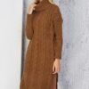 Turtleneck Long Knit Sweater Dress