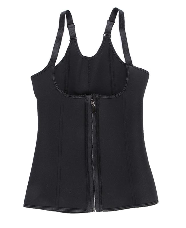 Zipper and Hooks 6 Steel Boned Corset-2